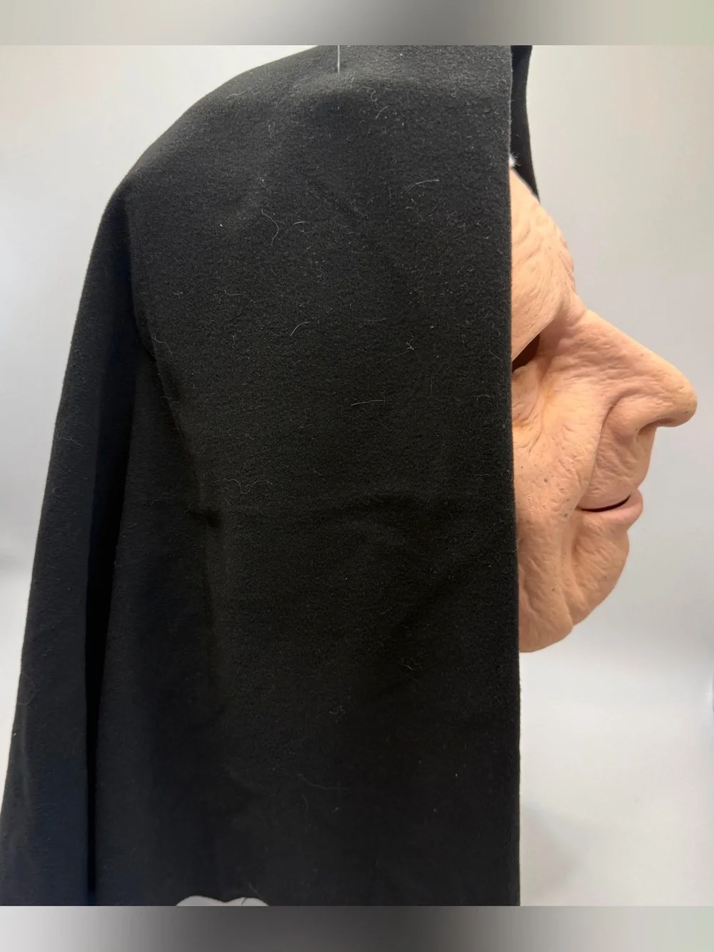 Spirit Halloween Nun For You Latex Mask Hood Adult Scary Costume NEW